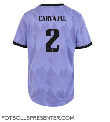 Real Madrid Daniel Carvajal #2 Borta Matchtröja Dam 2022-23 Kortärmad